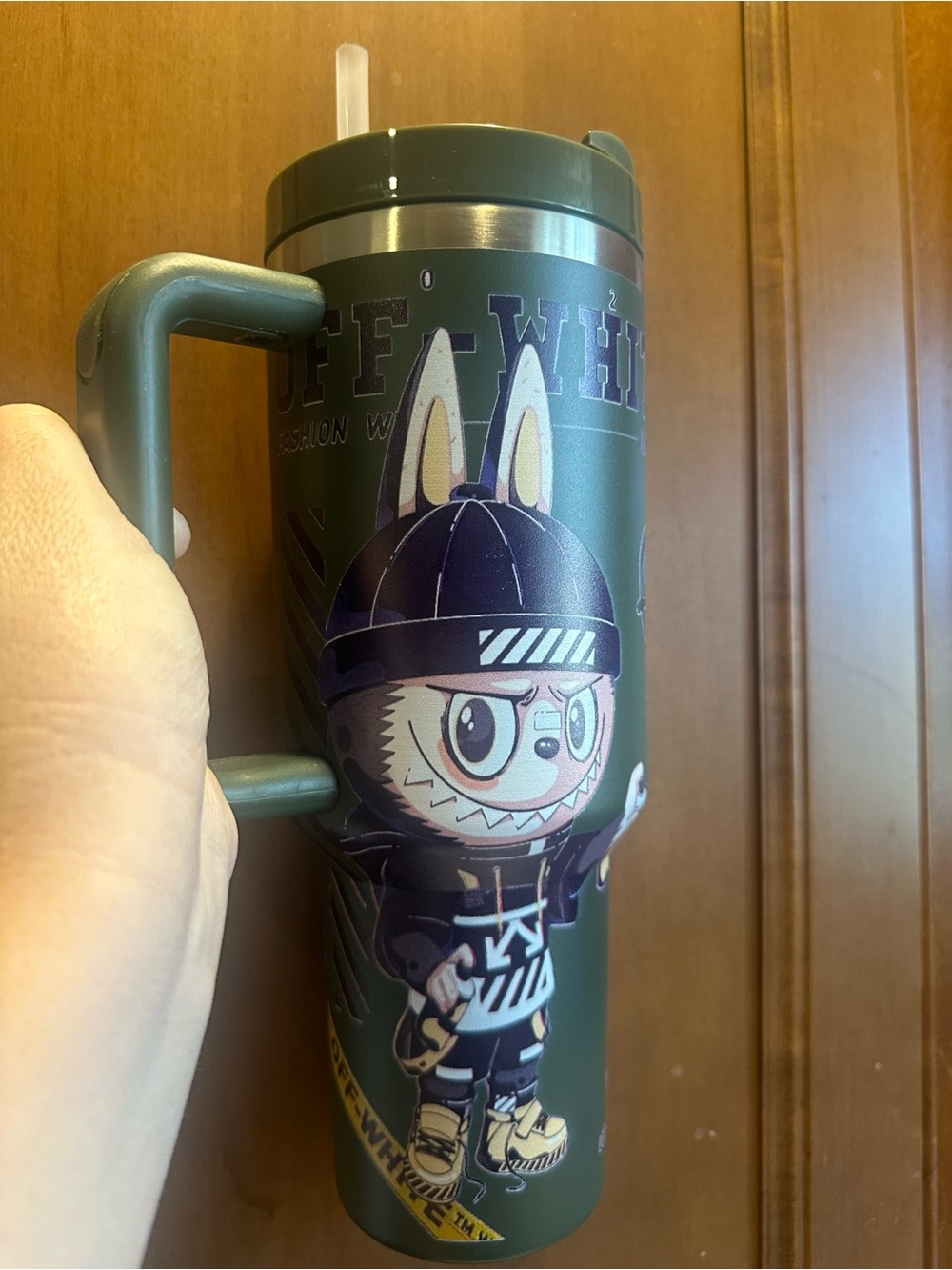Stanley Tumbler Bottom 40oz Labubu Print Durable